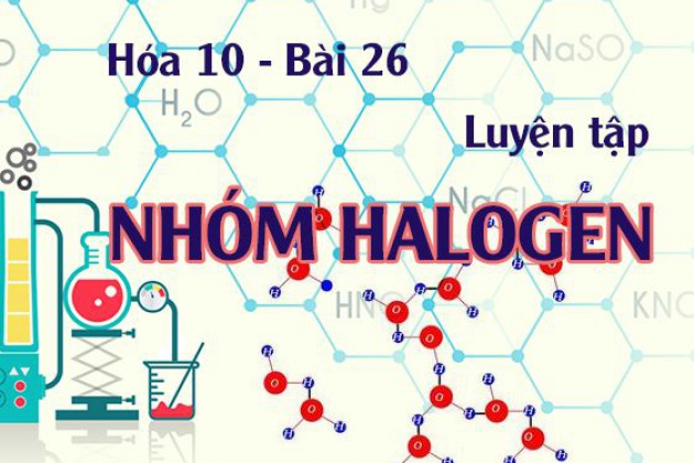 Luyện tập tính chất hóa học của nhóm halogen, hợp chất halogen và ...